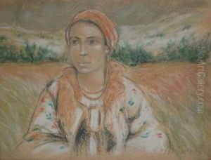 Dziewczyna W Chuscie by Stanislaw Gorski