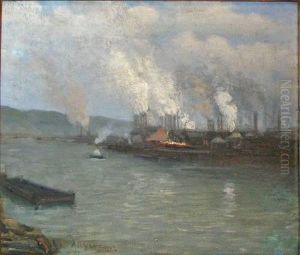Steelmaking Along The Mon by Aaron Harry Gorson