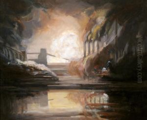 Pittsburgh Steel Mill by Aaron Harry Gorson
