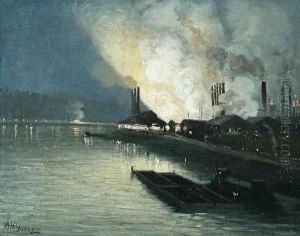 Pittsburgh Steel Mill At Night