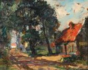 Farmhouse On A Country Road by Pieter Gorus