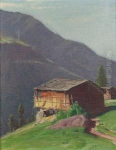Chalet In Den Alpen. by Albert H. Gos