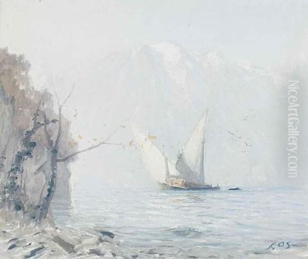 "barques A Montreux". - view 1
