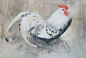 A Cockerel by Joseph Crawhall