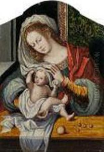 Muttergottes Mit Demschleier by Jan Mabuse