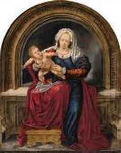 Madonna Mit Kind by Jan Mabuse
