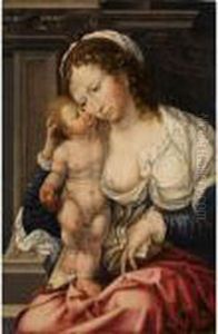 The Virgin And Child by Jan Mabuse