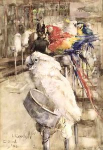 The Aviary, Clifton, 1888 by Joseph Crawhall