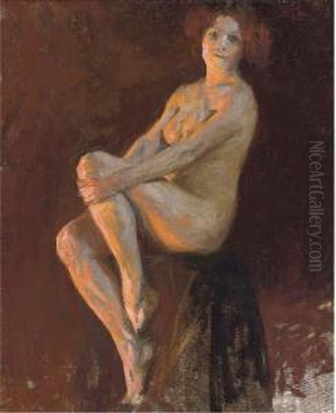 Seated Female Nude - view 1