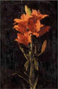Study Of Lilies by Thomas Cooper Gotch