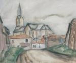 L'entree Du Village by Jacques Gotko