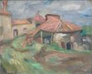 Village Dans La Montagne by Jacques Gotko