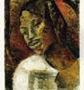 Portrait De Femme Africaine. by Jacques Gotko