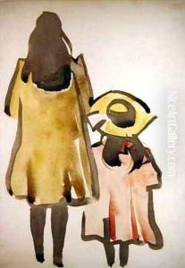 Back View of Two Children