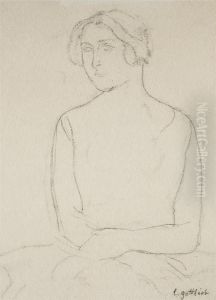 Seated Woman by Leopold Gottlieb