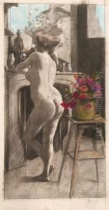 Femme Nue by Leopold Gottlieb
