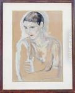 Portrait Of A Woman With Arms Crossed Portrait Of A Woman With Arms Crossed