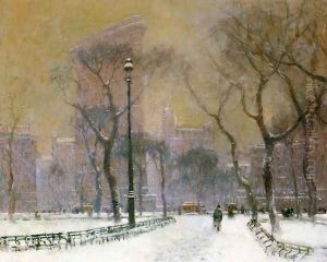 Flat Iron Building by Paul Cornoyer