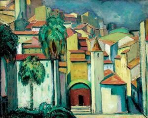 Pejzaz Z Cagnes by Leopold Gottlieb