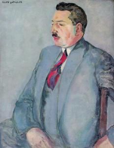 Portret Ericha Cohna, 1928 R. by Leopold Gottlieb