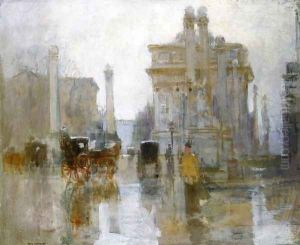 After the Rain, the Dewey Arch, Madison Square Park
