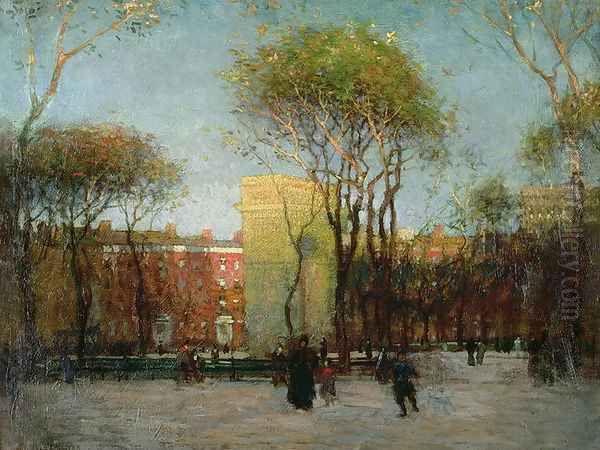 Washington Square, New York, c.1900 - view 1