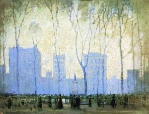 Bryant Park by Paul Cornoyer