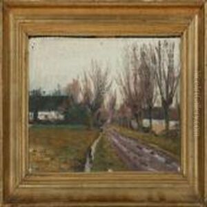 A Village Road by Albert Gottschalk