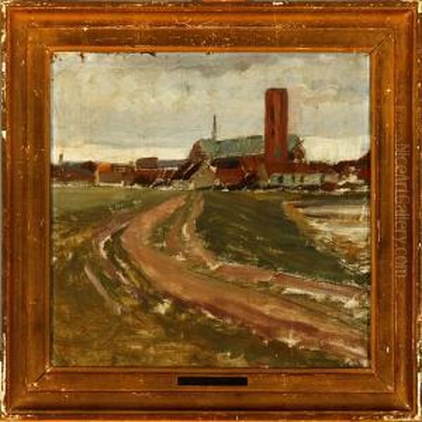 A Danish Landscape From Ribe Town - view 1