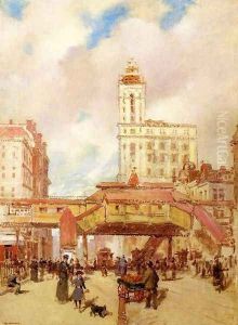 The Third Avenue El by Paul Cornoyer