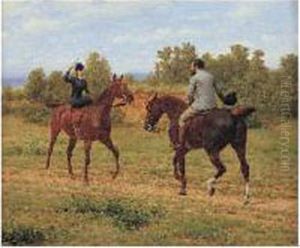 Cavaliers Se Saluant by Jean Richard Goubie
