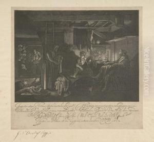 Jupiter Und Merkur In Der Hutte Von Philemon Und Baucis. by Hendrick Goudt
