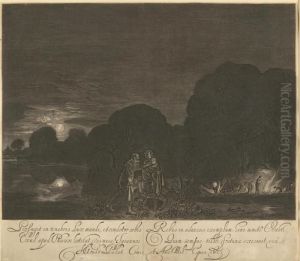 Die Flucht Nach Agypten. by Hendrick Goudt