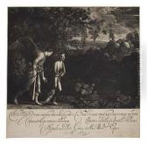 Tobias And The Angel by Hendrick Goudt