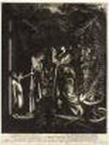 Ceres Seeking Her Daughter (holl.5) by Hendrick Goudt