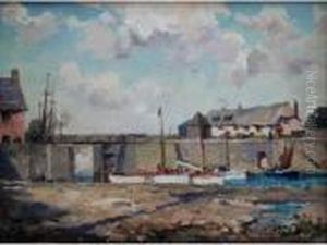 Porlock Weir, Low Tide; Porlock Bay From Ashleigh Combe