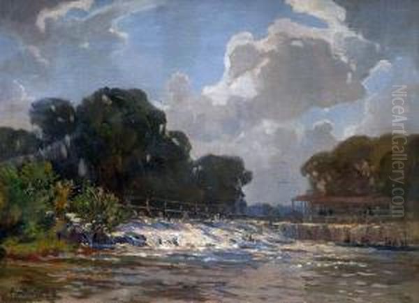 The Sunbury Weir On The River Thames - view 1