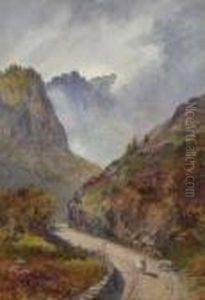 Sheep On A Montain Path