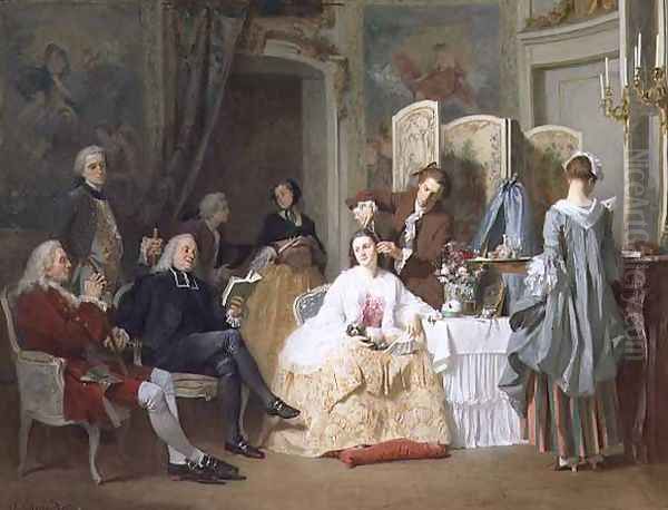 Abbe Prevost reading 'Manon Lescaut', 1856 - view 1