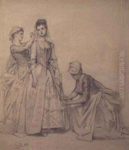 Attending to the Bride by Joseph Caraud