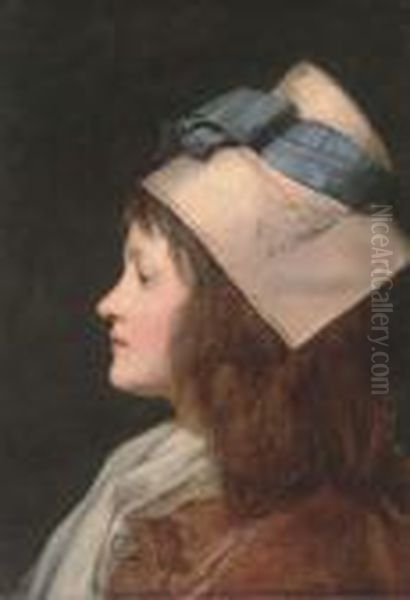 Portrait Of A Young Girl, In Profile - view 1