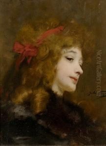 Girl With A Red Ribbon