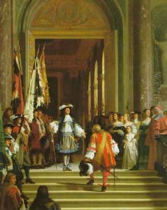 The return of the Grand Condé after the Battle of Senef, 1674 by Joseph Caraud