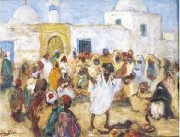 Huile Sur Carton Signe Et Date En Bas A Gauche - view 1