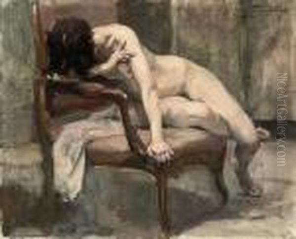 A Seated Nude - view 1
