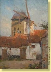 Moulin Pres De La Ferme by Jean-Leon Gouweloos