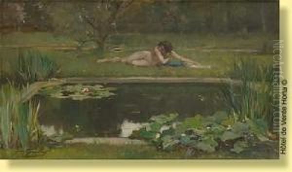 Jeune Femme Nue Aux Nenuphars - view 1