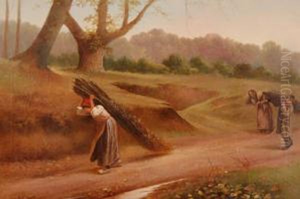 Country Folk On A Rural Lane - view 1