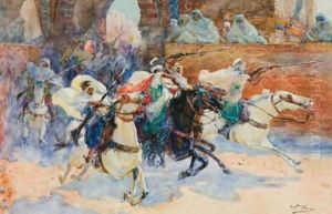 Caballos by Ulpiano Checa y Sanz