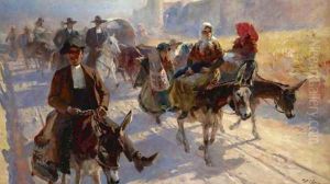 Procession (Romeria) by Ulpiano Checa y Sanz